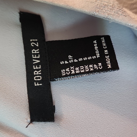 Forever 21 Silver Brocade Fit & Flare Dress - Picture 4 of 6